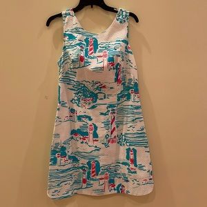 Lilly Pulitzer dress-brand new. Aqua lighthouse print.